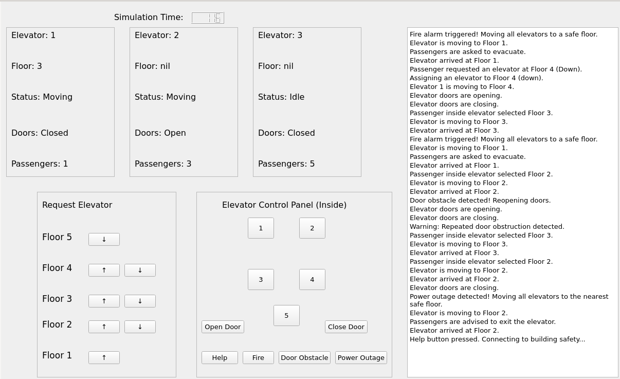 Elevator System UI